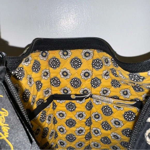 Vera Bradley Handbag Yellow Bird Print 11” Shoulder Bag Purse Crossbody - Picture 10 of 10